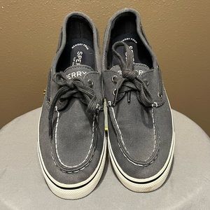 Women’s Sperry Top-Sider Biscayne Distressed Dark Grey Size 6.5M